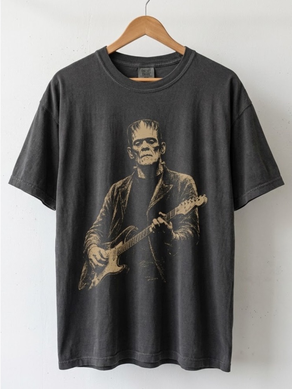 Frankenstein playing Guitar Shirt